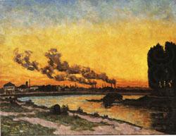 Setting Sun at Ivry, Armand Guillaumin